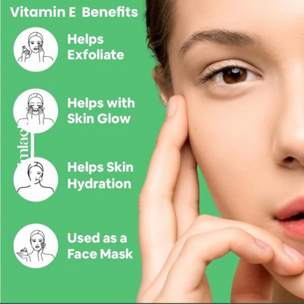 Cápsulas vitamina e glimlach antioxidante para uñas y piel