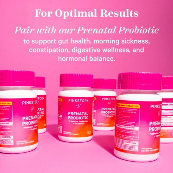 Version 1.0.0 Cápsulas vitamina prenatal Pink Stork para apoyo fetal