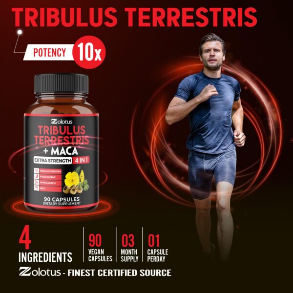 Cápsulas Zolotus Tribulus Terrestris salud masculina y vitalidad