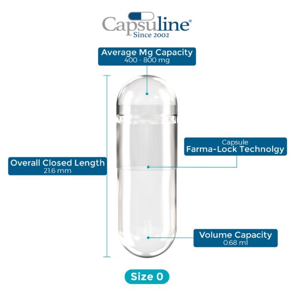 Conjunto de cápsulas vacías Capsuline