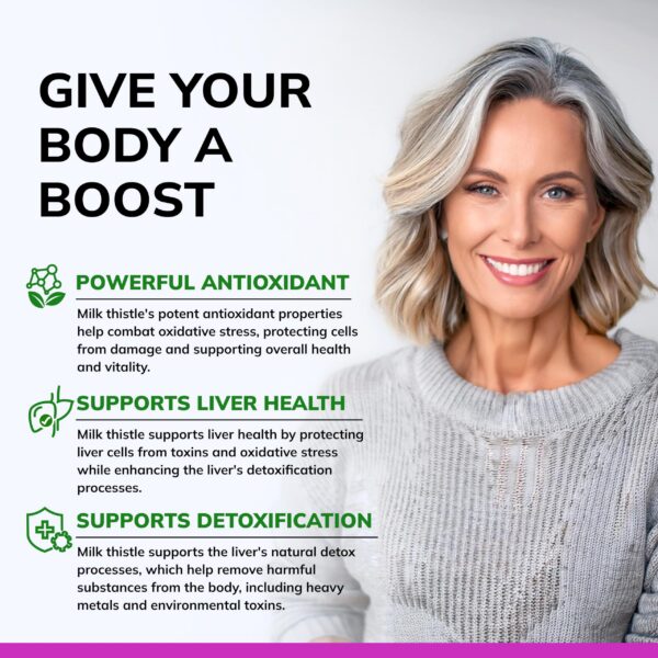 Cardo mariano suplemento detox fabricado en USA