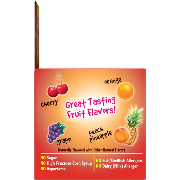 Caricaturas Flintstones en caja multivitamínica para niños