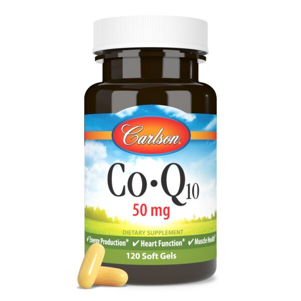Carlson Co-Q10 50mg suplemento para corazón y energía