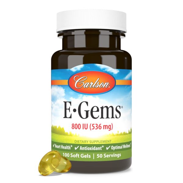 Carlson E-Gems 800 UI cápsulas suaves internas
