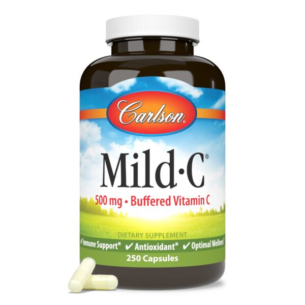 Frasco Carlson Mild-C, etiqueta