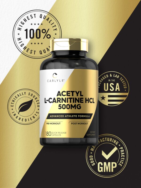 Frente de caja Carlyle Acetyl L-Carnitine HCL