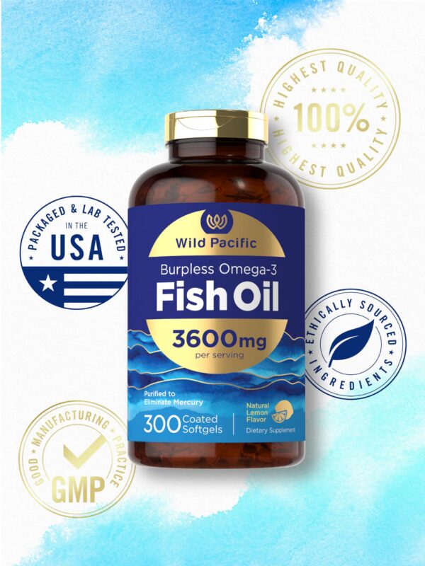 Version 1.0.0 Frasco frontal de Carlyle Burpless Fish Oil