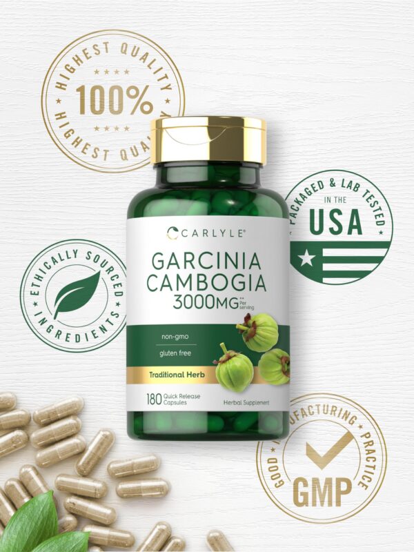 Carlyle cápsulas extracto Garcinia Cambogia muestra frontal
