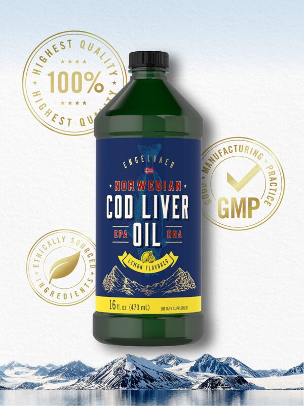 Version 1.0.0 Etiqueta trasera frasco Carlyle cod liver oil