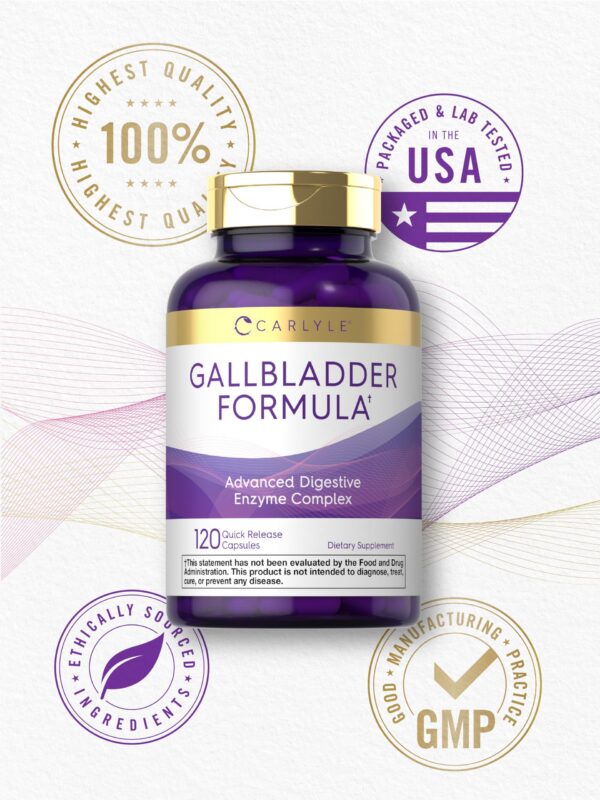 Detalle de frasco Carlyle Gallbladder Formula
