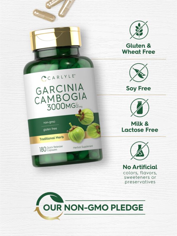 Carlyle Garcinia Cambogia extracto cápsulas ventana empaque