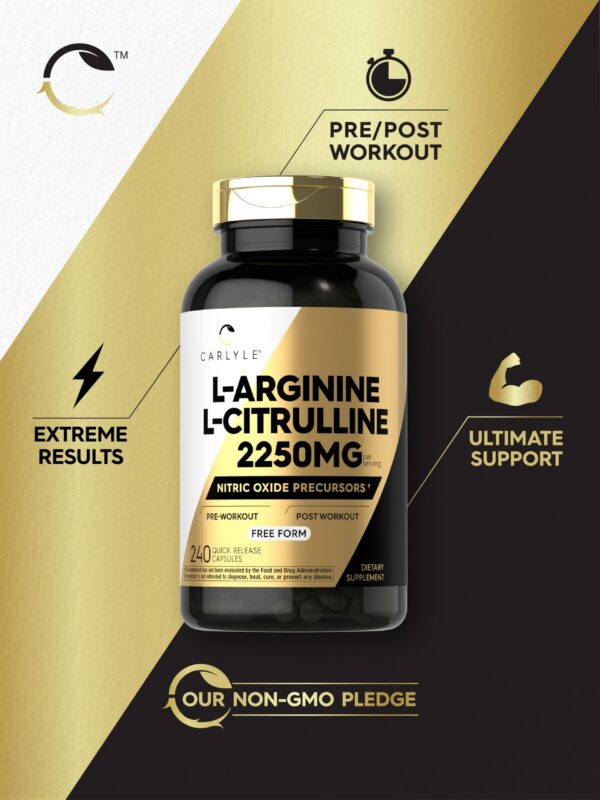 Cápsulas Carlyle L-Arginine L-Citrulline