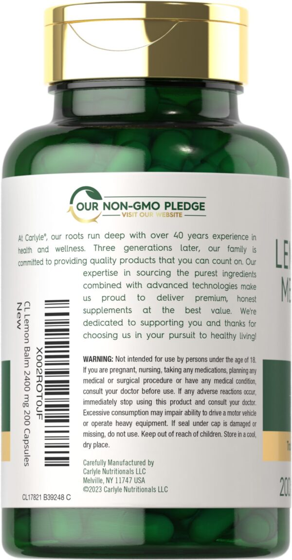 Version 1.0.0 Extracto concentrado de Melisa