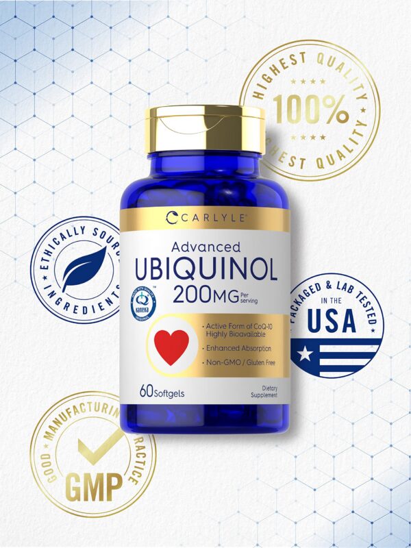 Carlyle Ubiquinol 200 mg caja de suplemento
