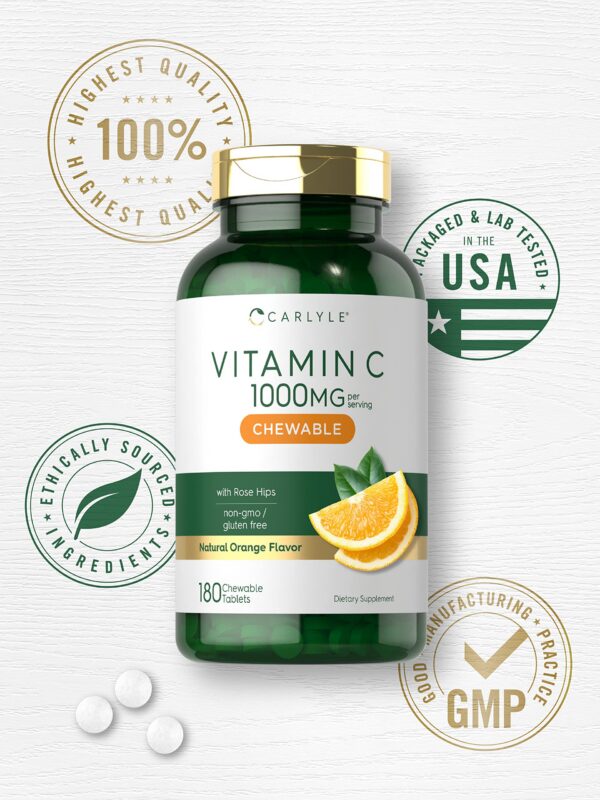 Carlyle Vitamina C masticable soporte antioxidante