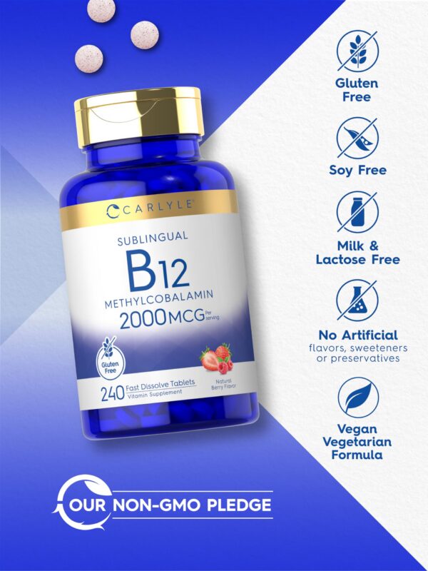 Carlyle vitaminas B12 tabletas detalle