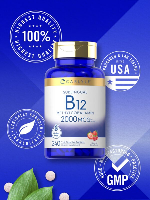 Carlyle vitaminas B12 tabletas lado