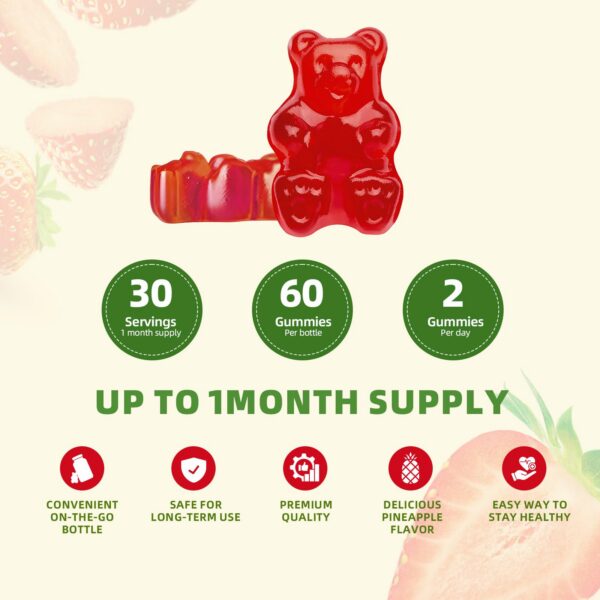 Gomitas Catfit caja abierta con gomitas visibles sabor fresa