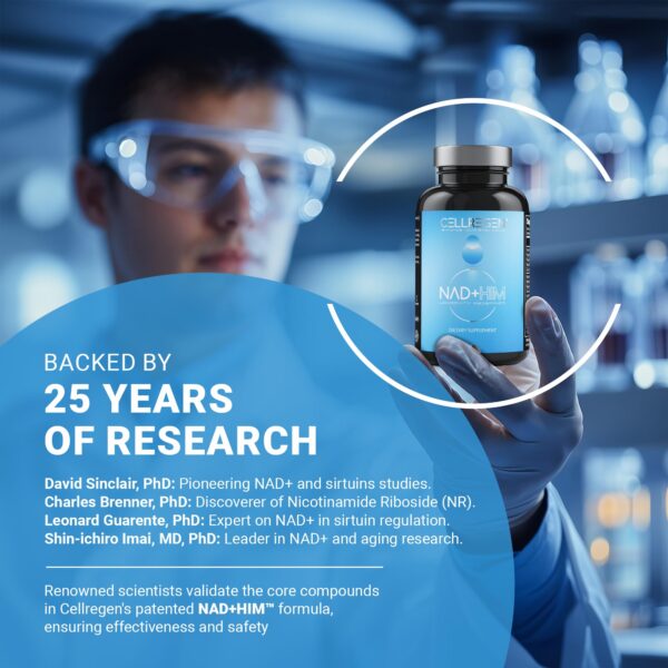 Logotipo de CELLREGEN NAD en empaque