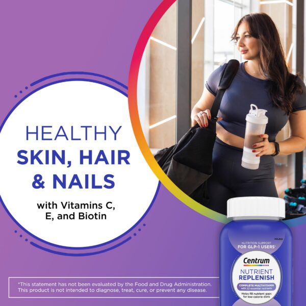 Vista lateral del frasco Centrum