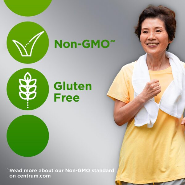 Centrum Silver multivitamínico certificado no transgénico para adultos