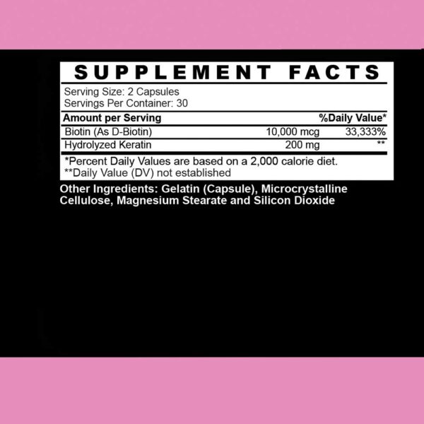 Cerca etiquetas Hair Envy Angry Supplements