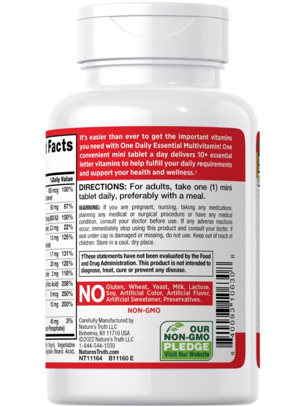 Cerca de multivitaminico daily one naturaleza verdad