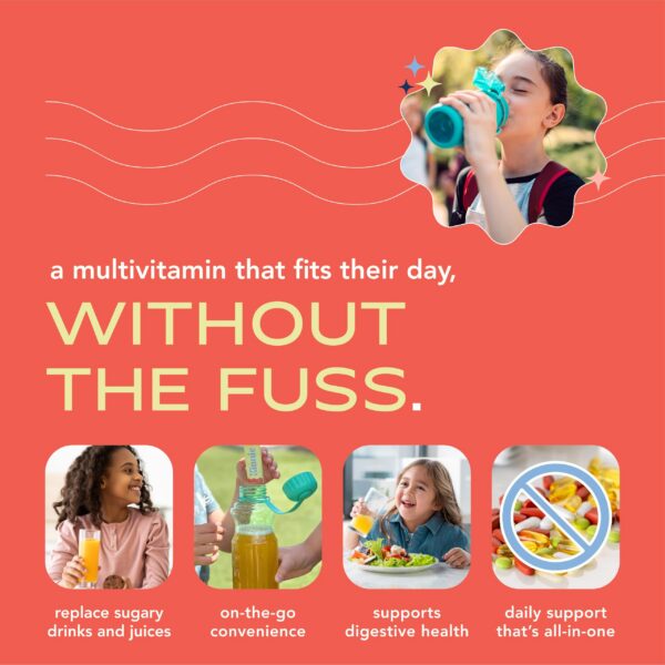 Cerca de sticks Kinnie Kids multivitaminas sabor naranja