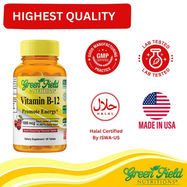 Certificado Halal para vitamina B12 Greenfield Nutritions