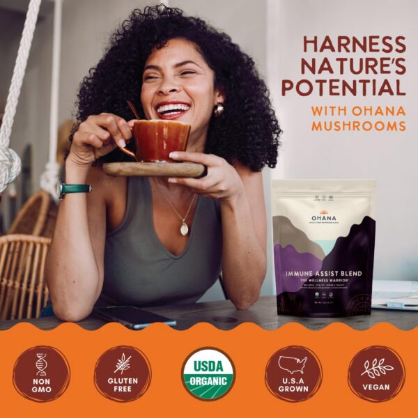 Certificado orgánico USDA en polvo de hongos