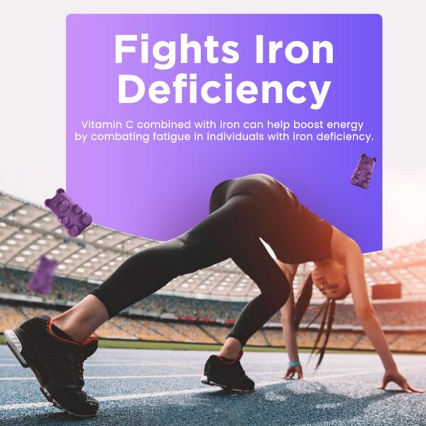 Frasco de hierro CFILIHTC en mostrador