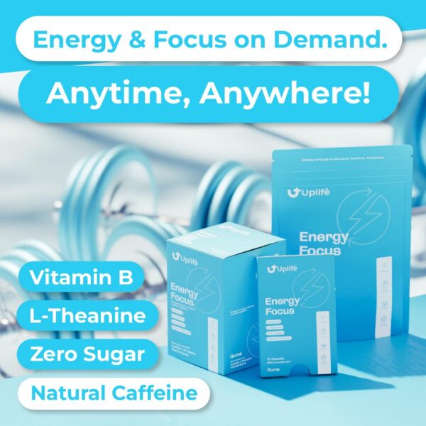 Chicle UPLIFE sabor neutro sin azúcar para enfoque mental