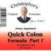 Version 1.0.0 Christopher's Original Formulas Quick Colon mezcla herbal