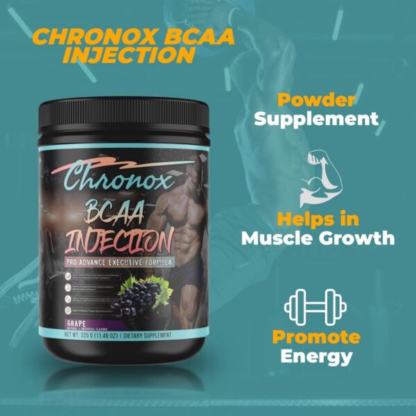 Presentación 11.46 oz Chronox BCAA sabor uva