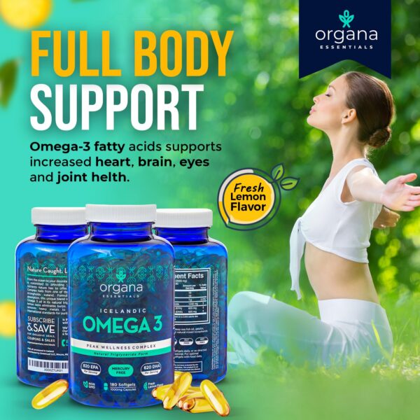 Cerrado de frasco Omega-3