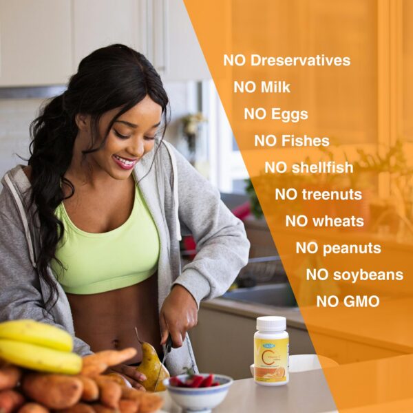 Cierre del paquete de vitamina C masticable TOLOUS