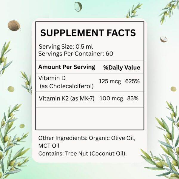 ClarBio d3-k2 frasco 1oz etiqueta