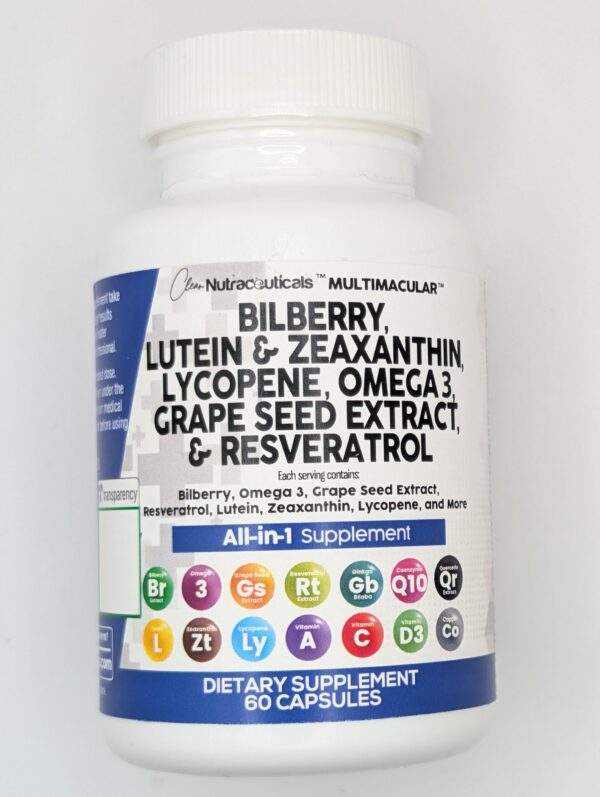 Suplemento antioxidante antioxidantes ojos Clean Nutra