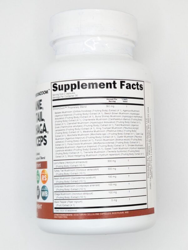 Version 1.0.0 Paquete 2 de suplemento de hongos Clean Nutraceuticals Lions Mane 20-en-1