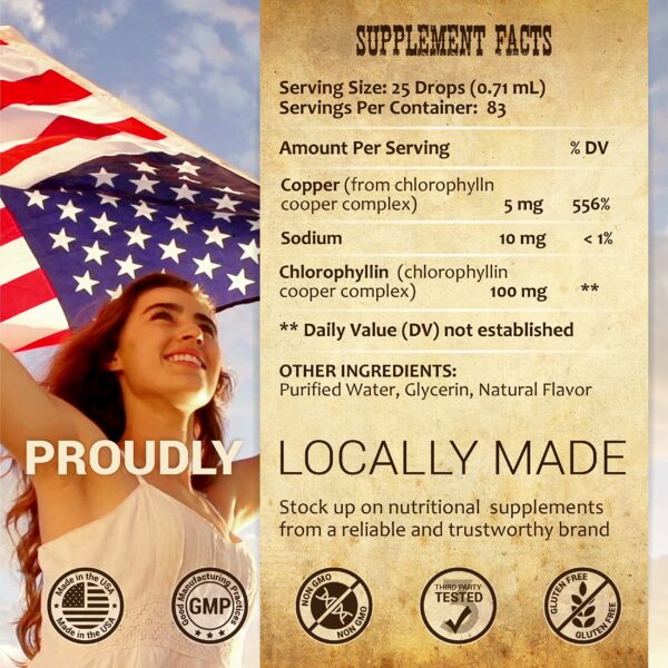 Clorofila líquida sabor menta refrescante para metabolismo