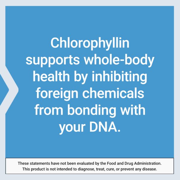 Clorofilina para salud y detox celular Life Extension cápsulas