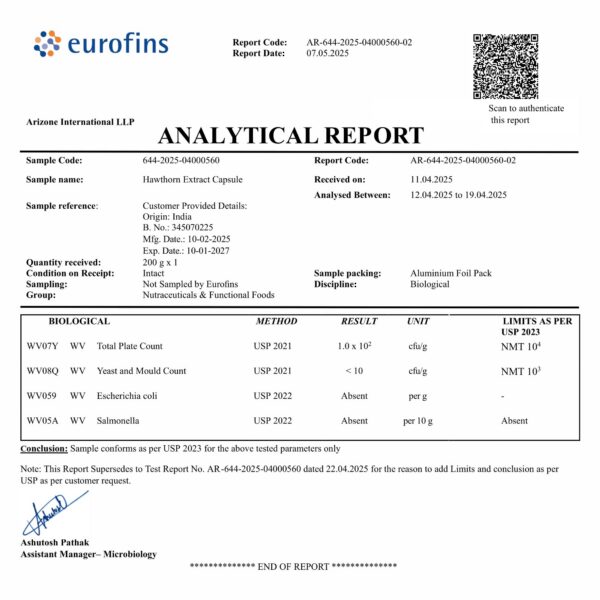 Close up cápsula STAY ALIVE espino con extractos naturales