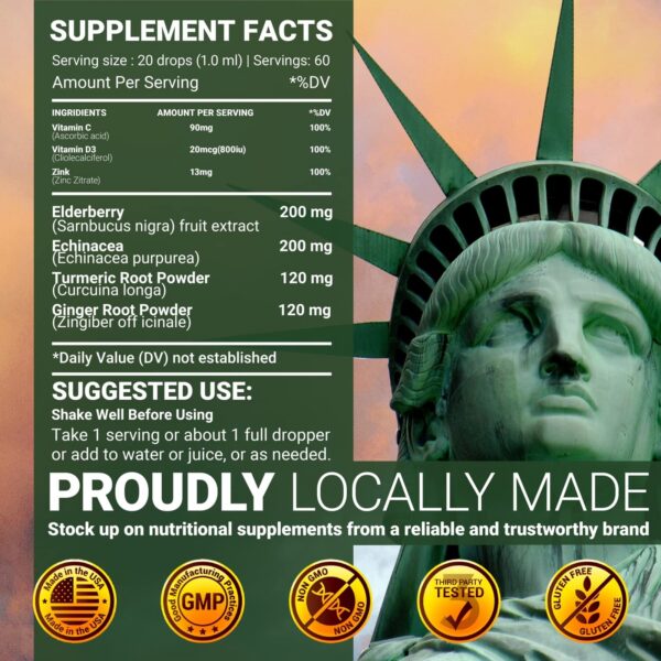 Close up gotas líquidas SIRUNES fórmula inmunológica