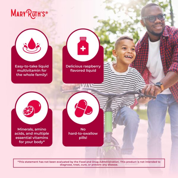 Close up multivitamínico líquido MaryRuth's pack viaje
