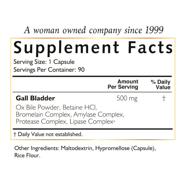 Contenido de la etiqueta Cocó March Vesícula Biliar