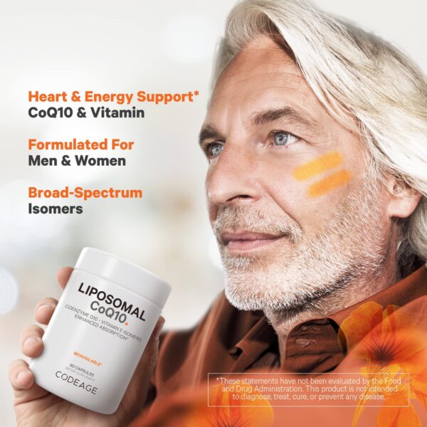 Exterior de empaque Codeage Liposomal CoQ10