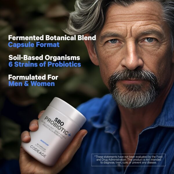 Version 1.0.0 Codeage suplemento probiótico orgánico para digestión saludable