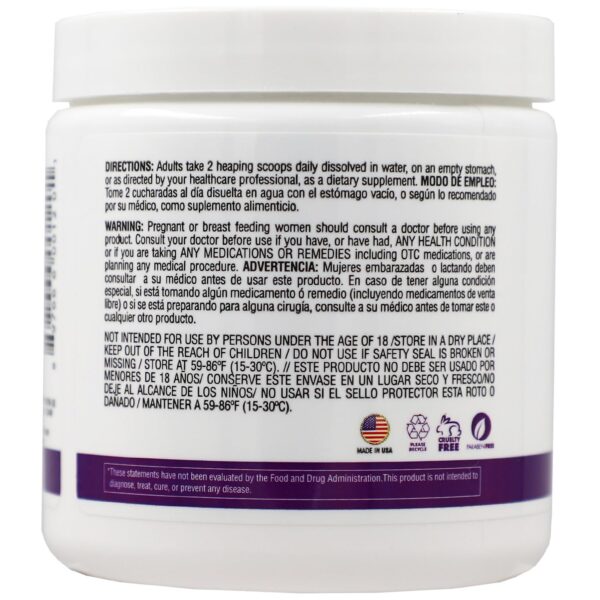 Vista lateral del envase