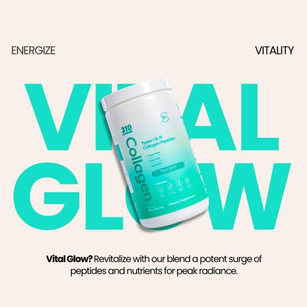 Frasco de colágeno hidrolizado con tapa