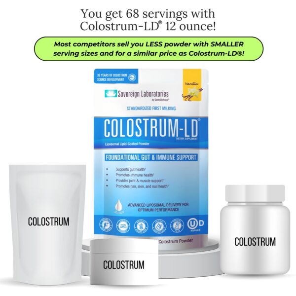 Frasco de 12 oz Colostrum-LD vainilla